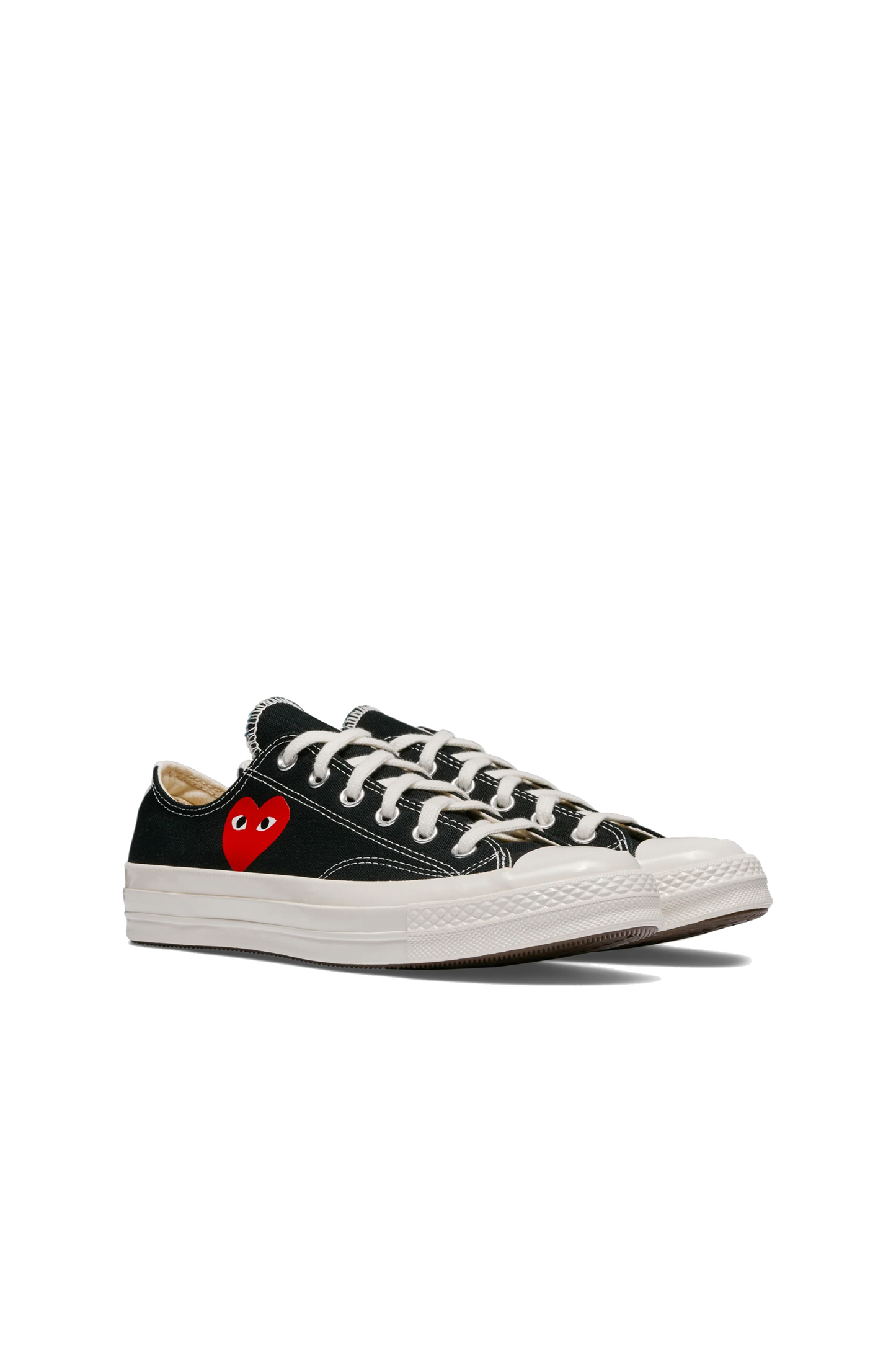 Converse Small Red Heart Low Black