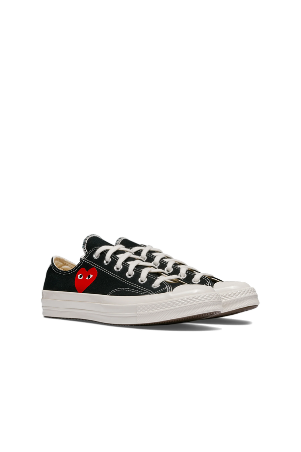 Converse Small Red Heart Low Black