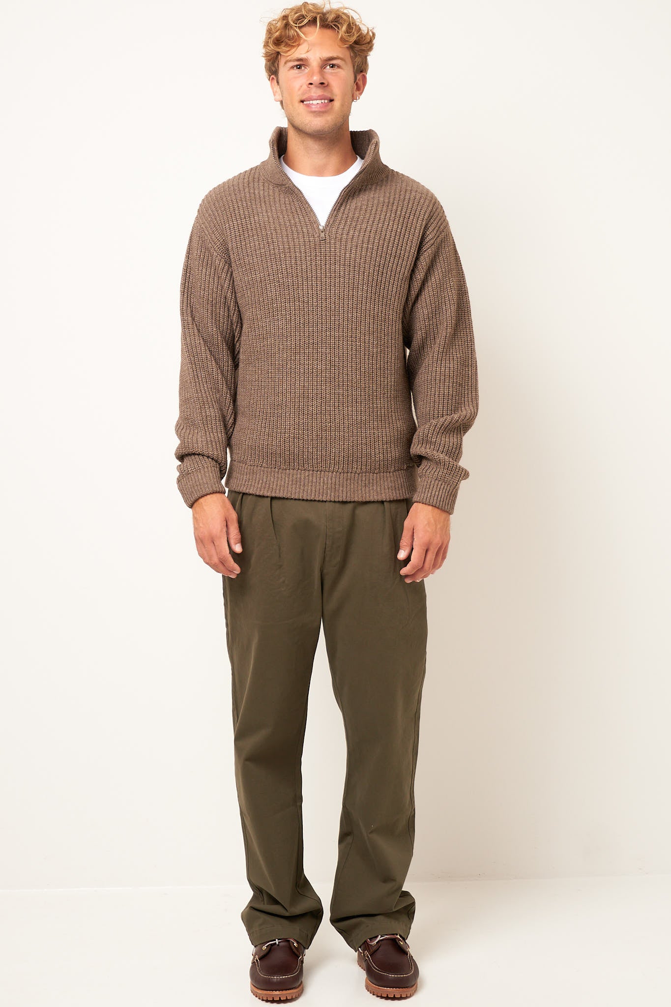 Crashway Sweater Taupe Melange