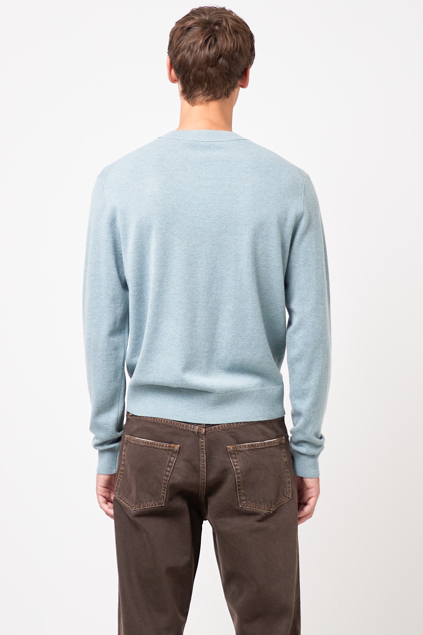 Acne Studios - Crewneck Wool Jumper Dusty Blue – STRØM