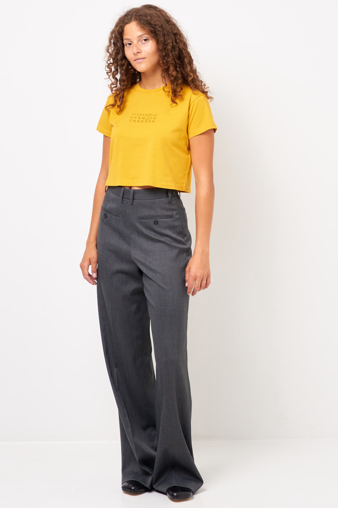 MM6 Maison Margiela - Cropped T-Shirt Yellow – STRØM