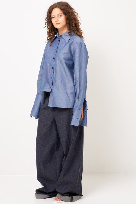 Cuff Shirt Linen Denim