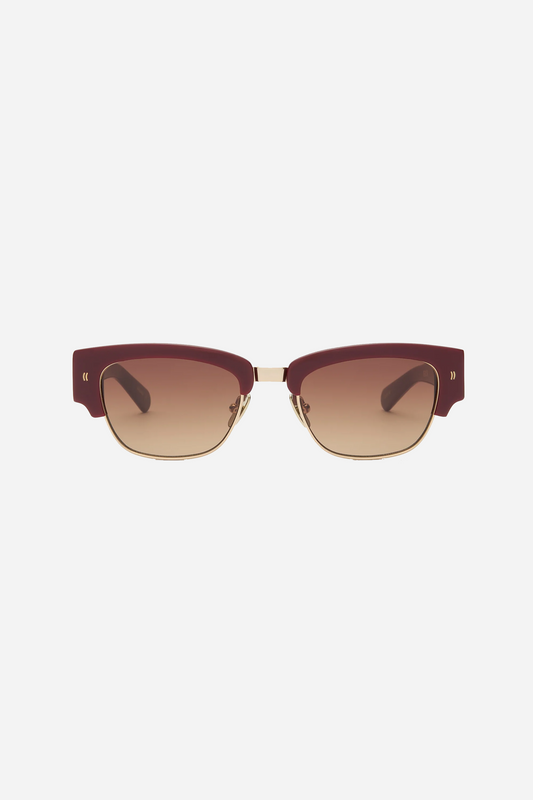 Deacon Solid Bordeaux/Brown Gradient Lens