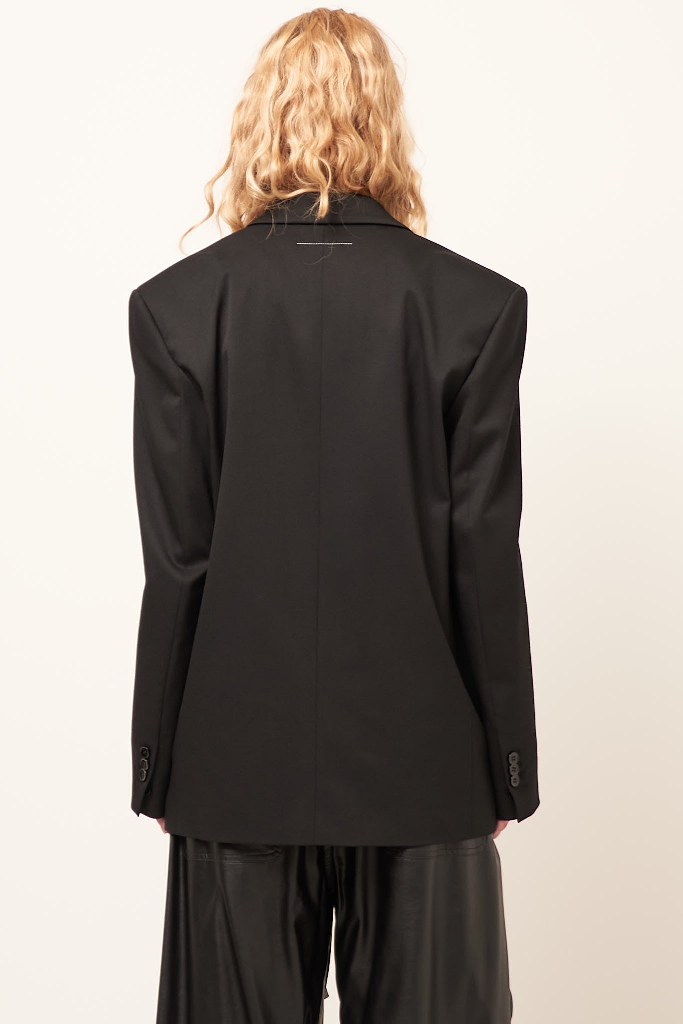 Deconstructed Suit Jacket Black