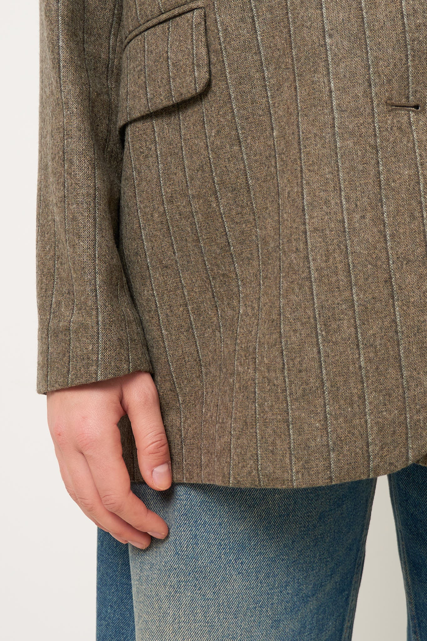 Dirow Blazer Taupe Stripes