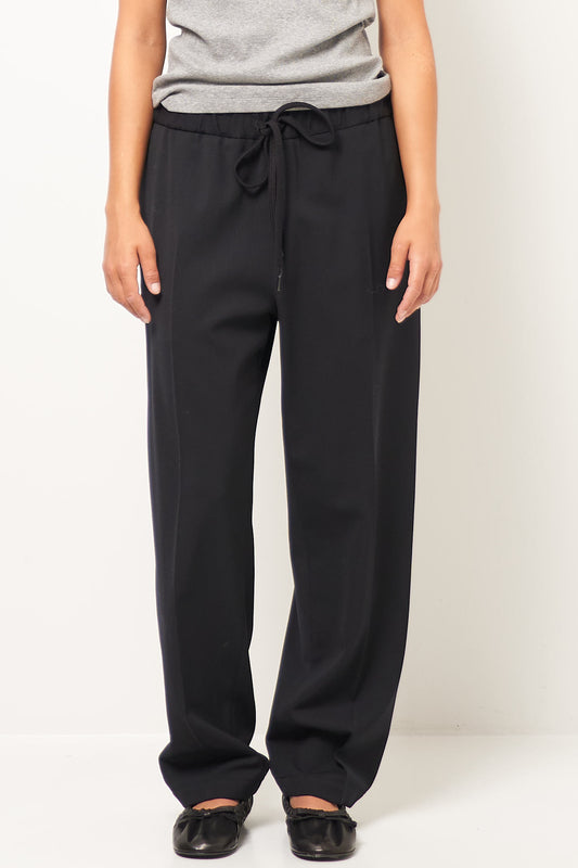 Drawstring Suit Trousers Black