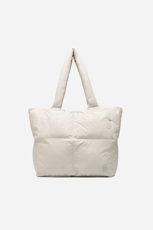 Dyngja Puffy Tote Bag Dark Stone