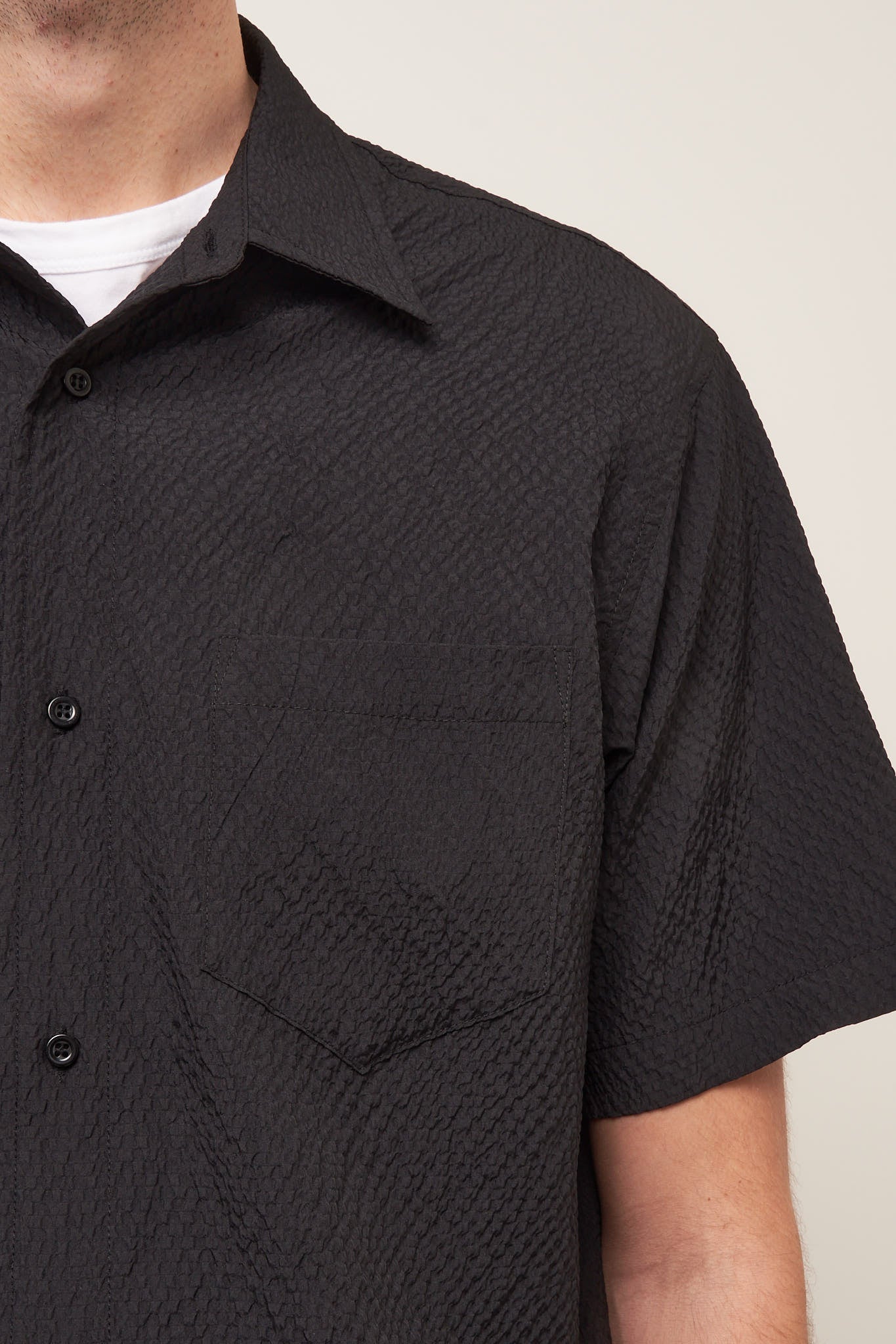 Flight Shirt Black Wave