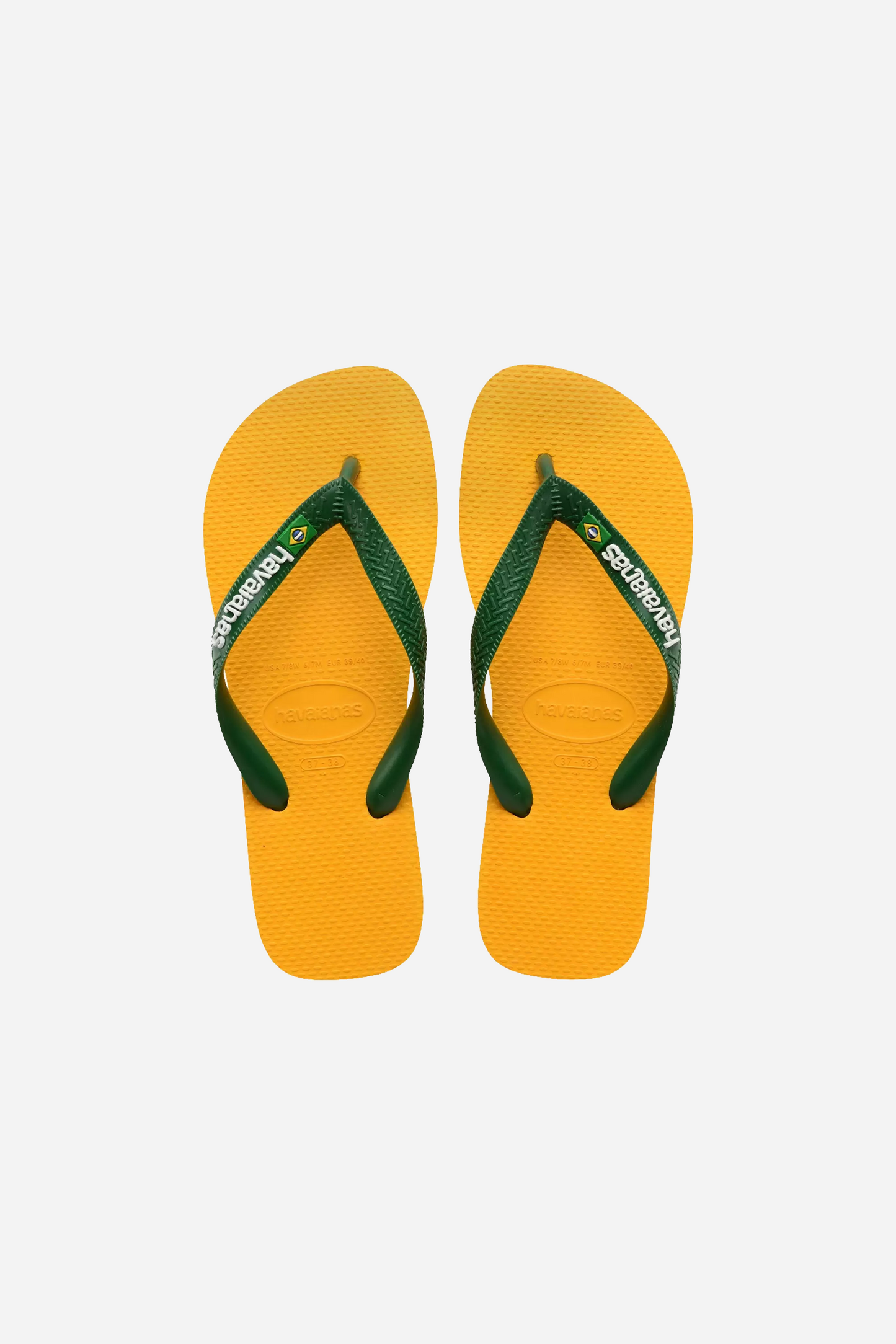 Havaianas Brasil Logo Green/Yellow
