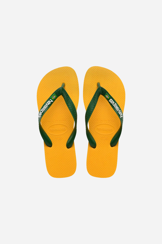 Havaianas Brasil Logo Green/Yellow
