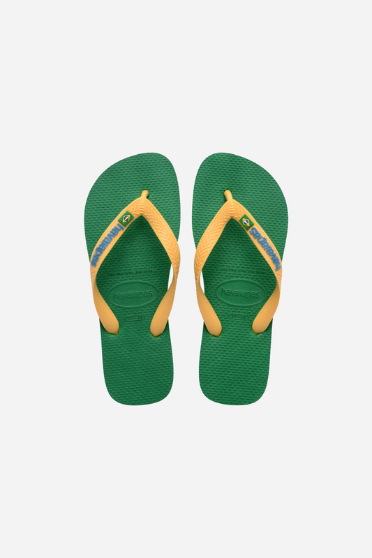 Havaianas Brasil Logo Green/Yellow