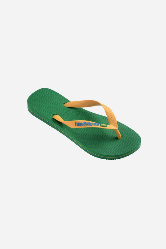 Havaianas Brasil Logo Green/Yellow