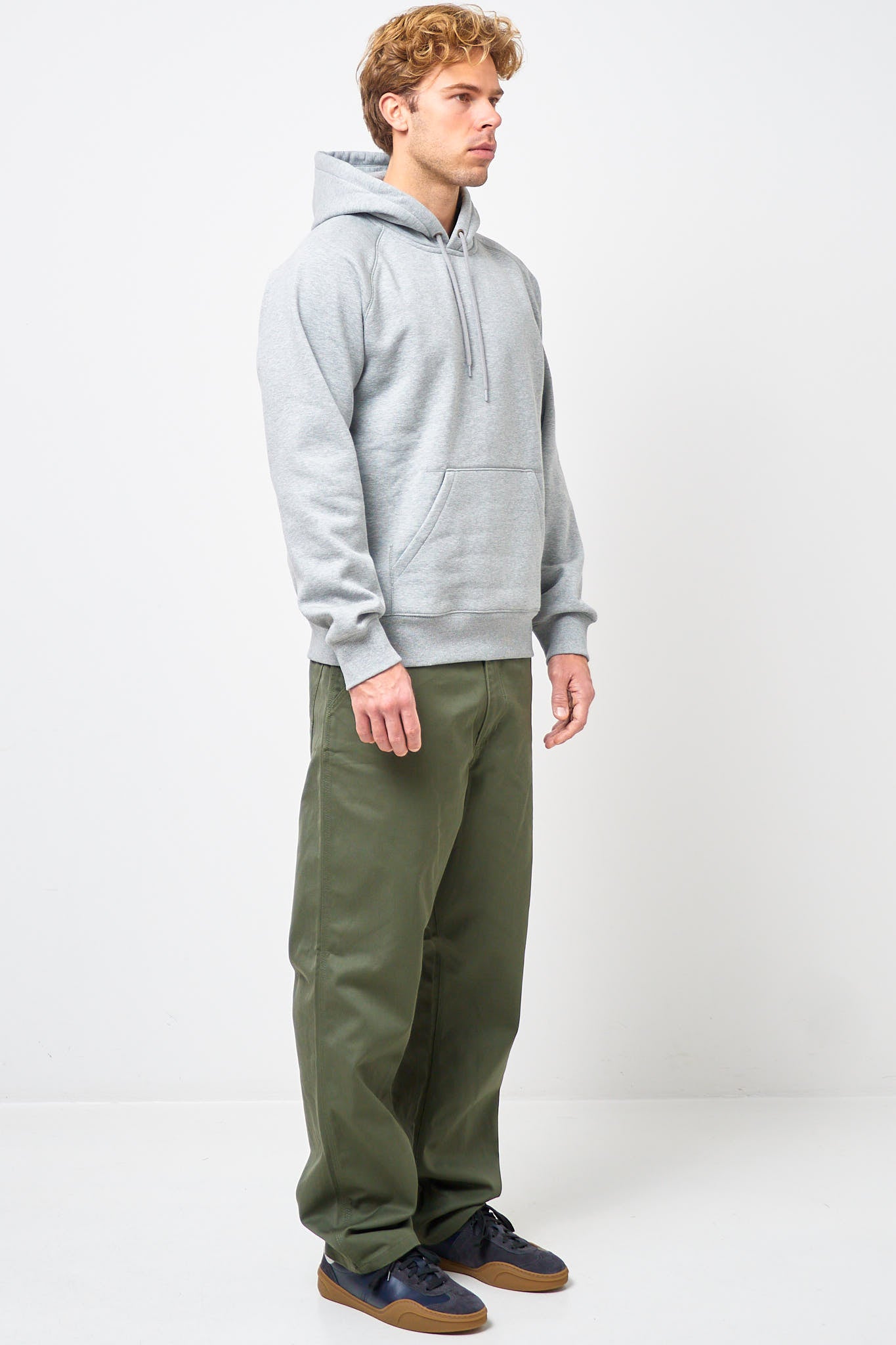 Hooded Chase Sweat Gray Heather/Gold