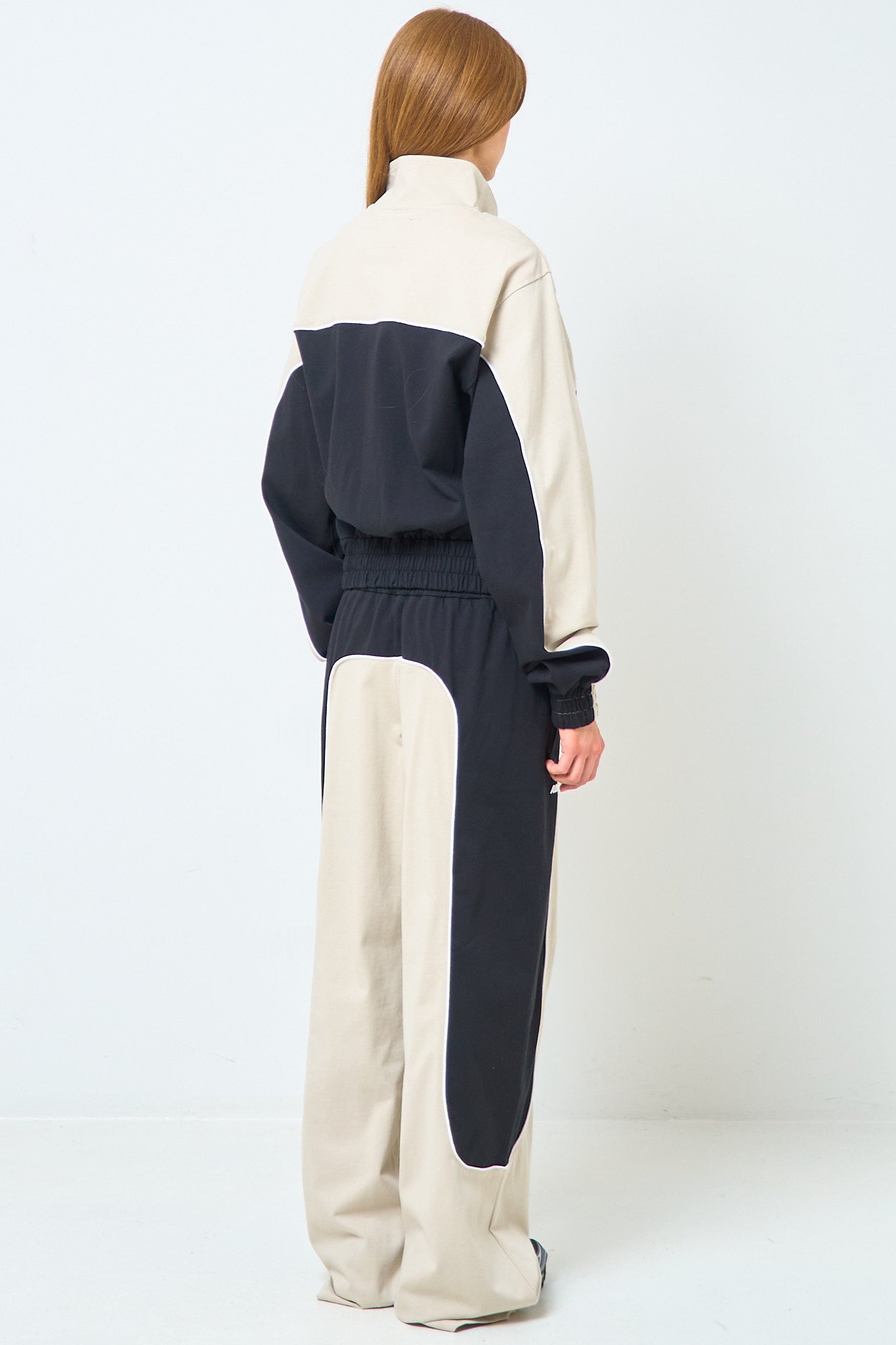 Hristo Tony Fit Track Top Black/Sand