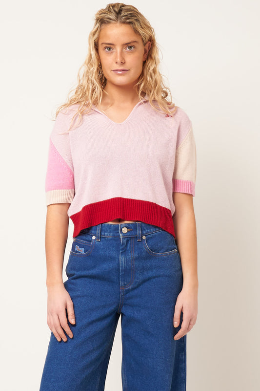 Iconic Cashmere Neck Sweater Pink Gummy