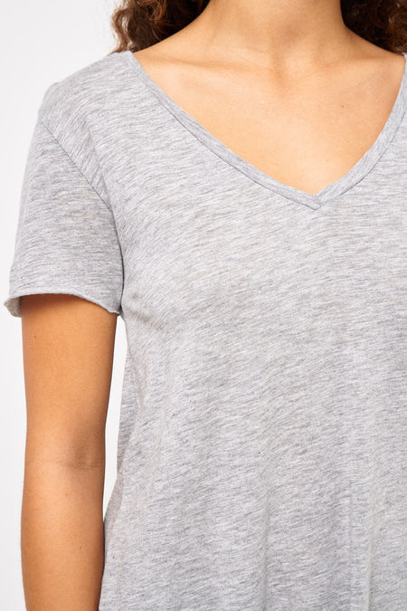 Jacksonville V-neck T-shirt Heather Grey