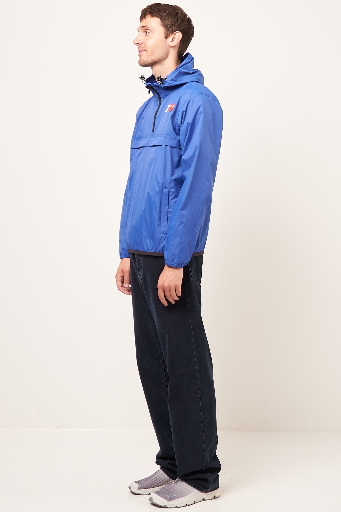 K-Way Hoodie Half Zip Blue