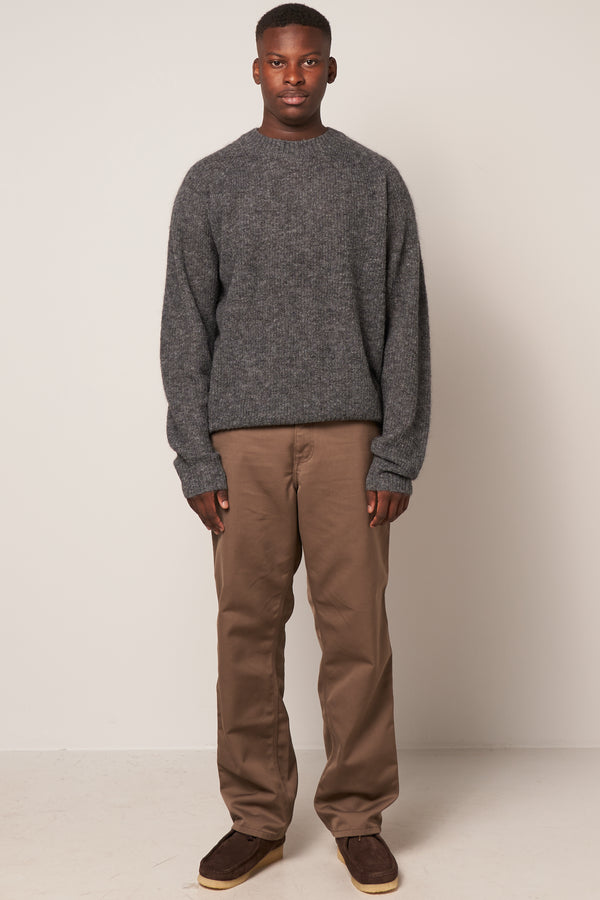 LS Crew Mohair Charcoal