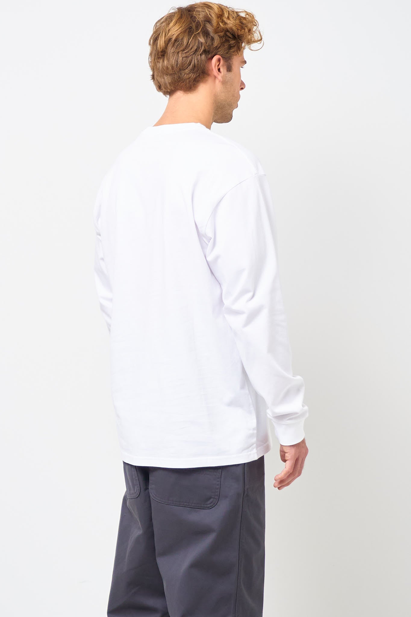 L/S Chase T-Shirt White/Gold