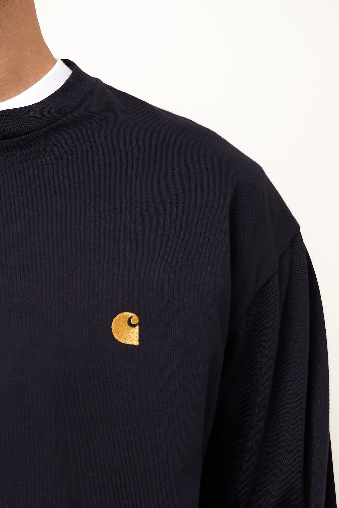 L/S Chase T-shirt Dark Navy/Gold