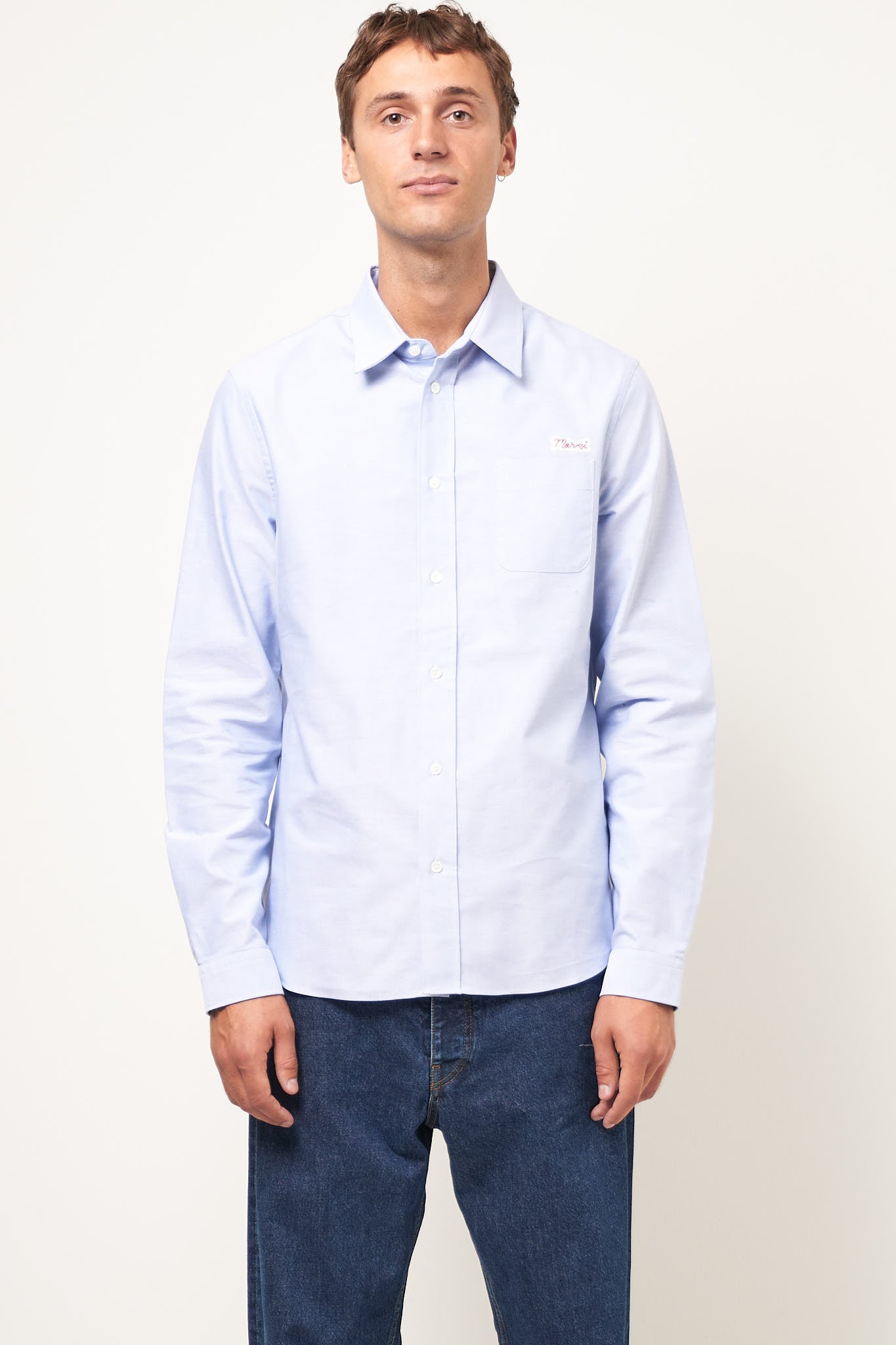 L/S Logo Oxford Shirt Sapphire