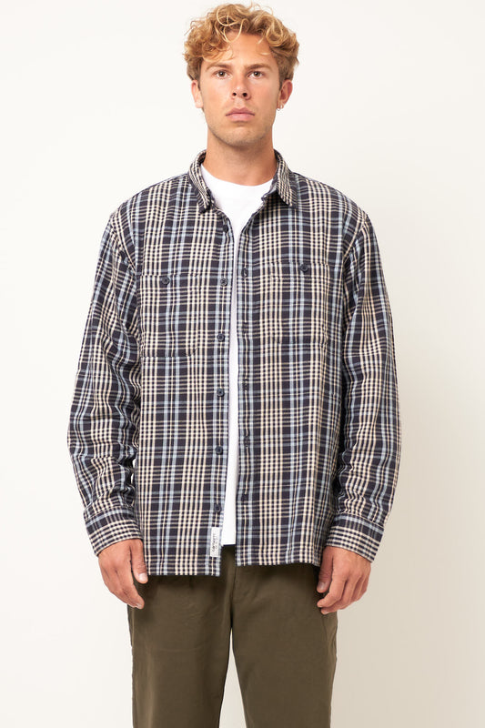 L/S Mandlik Shirt Mandlik Check/Dark Navy