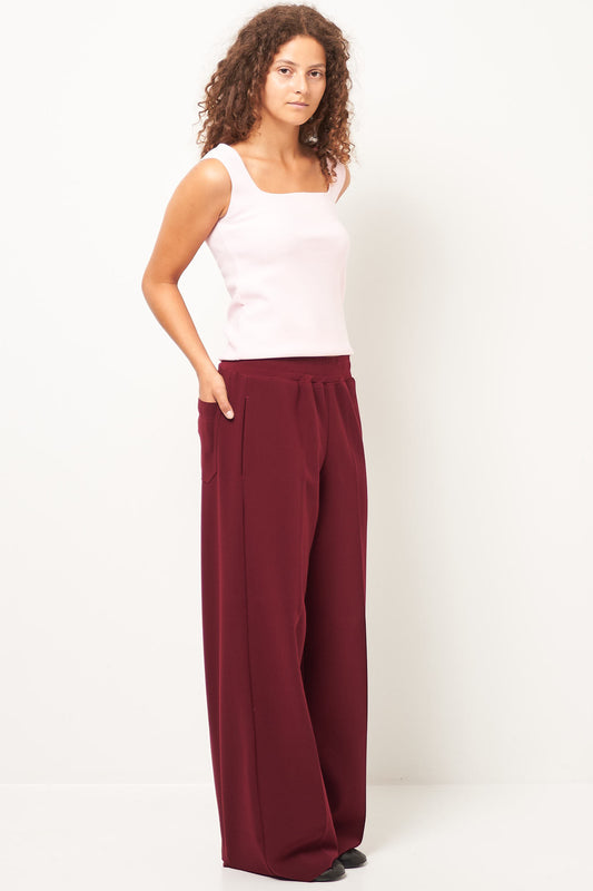 Lay2 Drawstring Trousers Burgundy