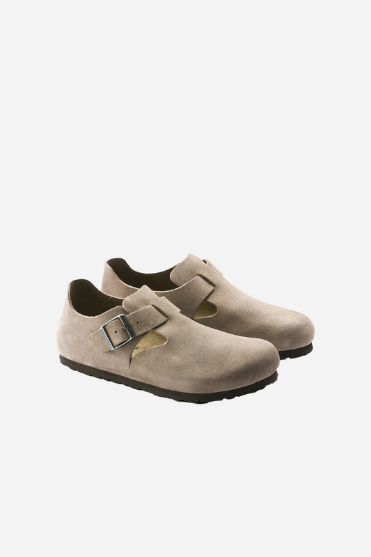 London Narrow Fit Suede Taupe