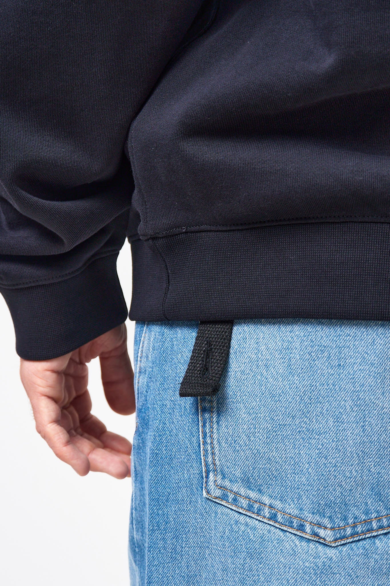 Loose Fit Hoodie Languages ​​Print Black