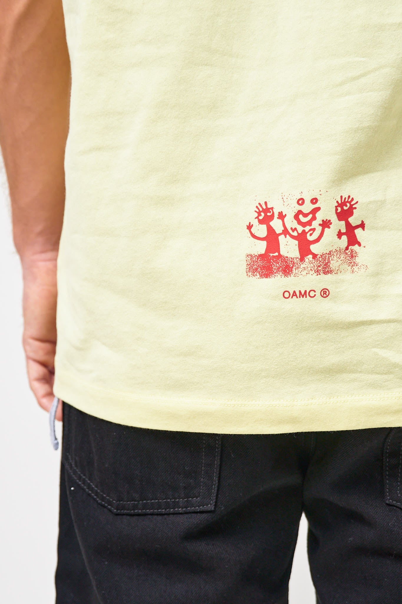 Loose Fit T-Shirt Languages ​​Print Yellow