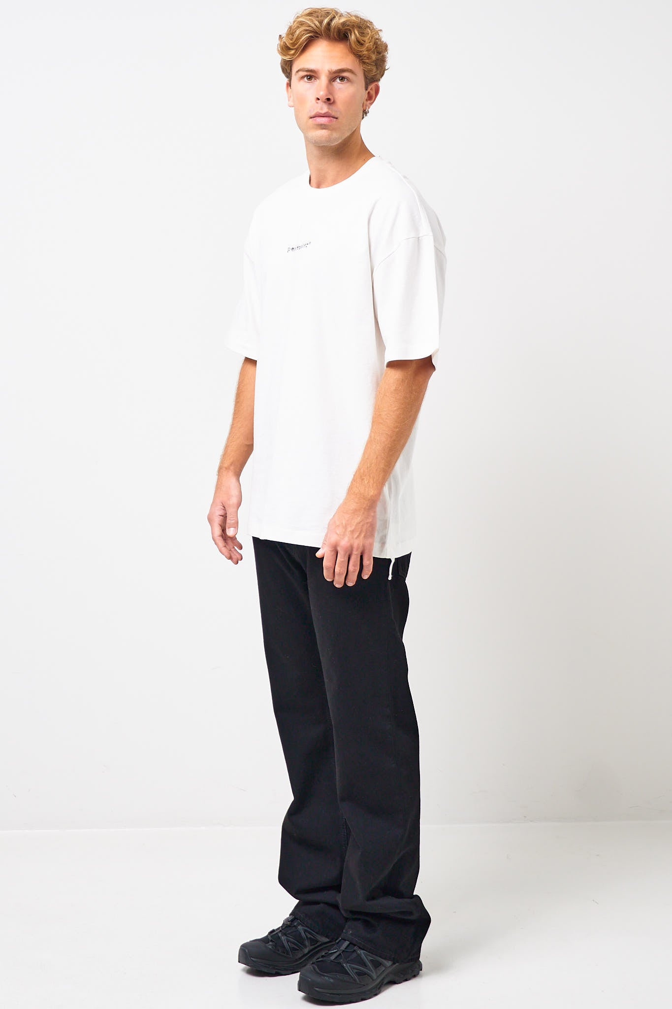 Loose Fit T-Shirt Pigeon Print White