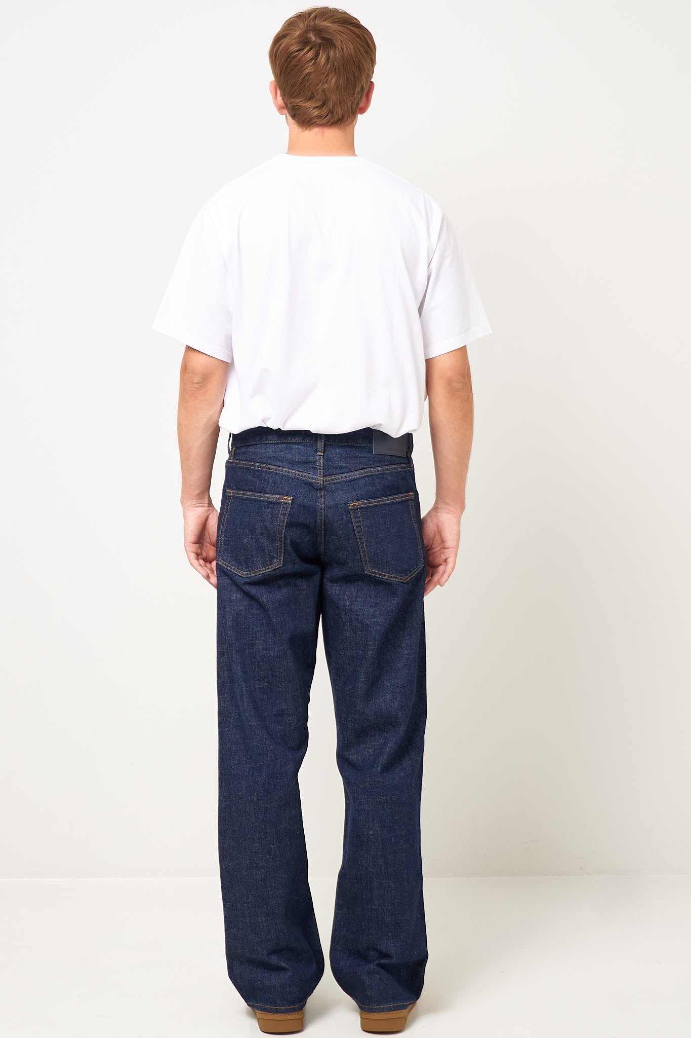 Loose Jeans Simple Rinse Blue