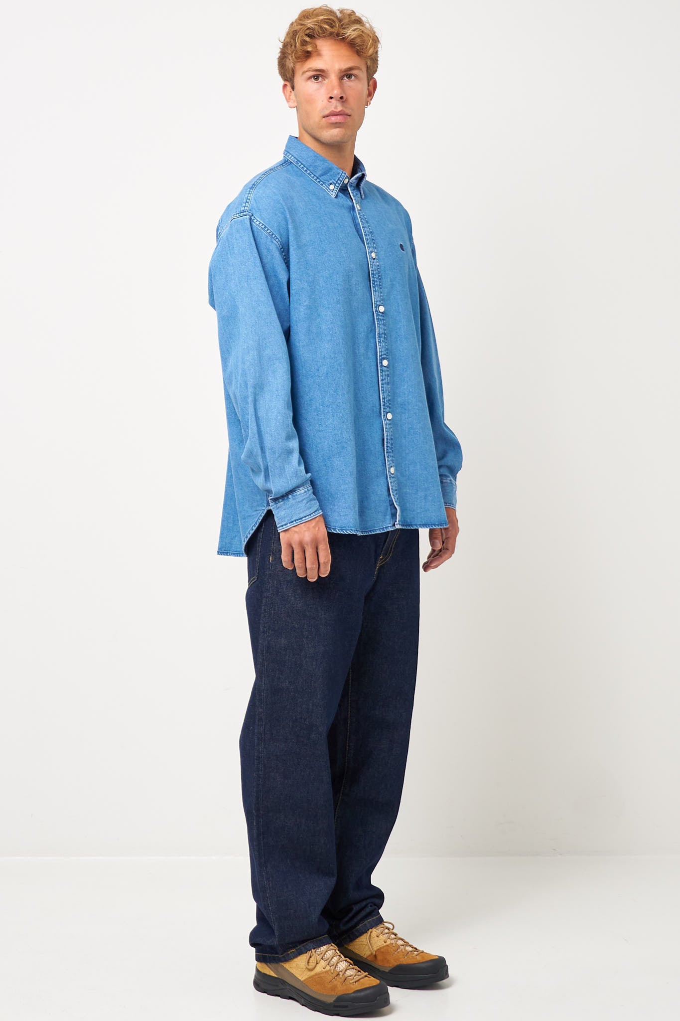 Lucas Shirt Blue Stone Washed