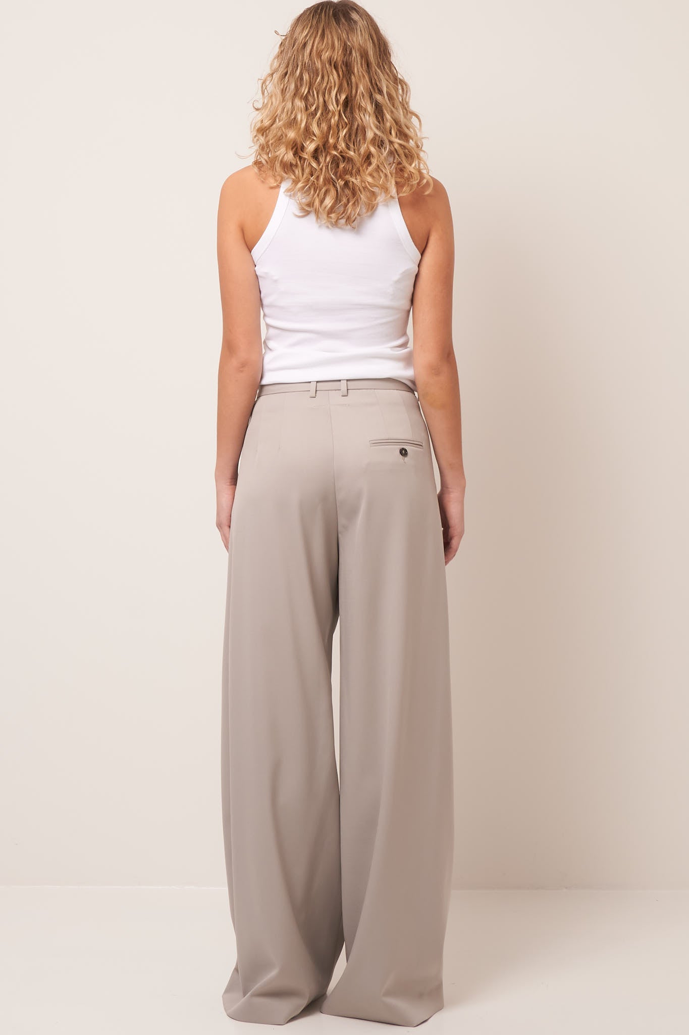 Irregular Pants Light Grey