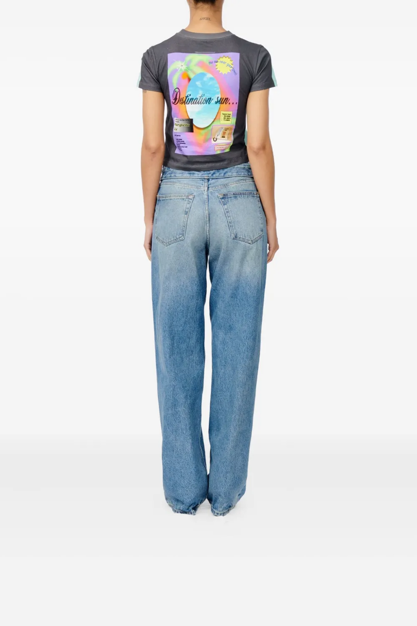 MM6 Telephone T-shirt Turquoise