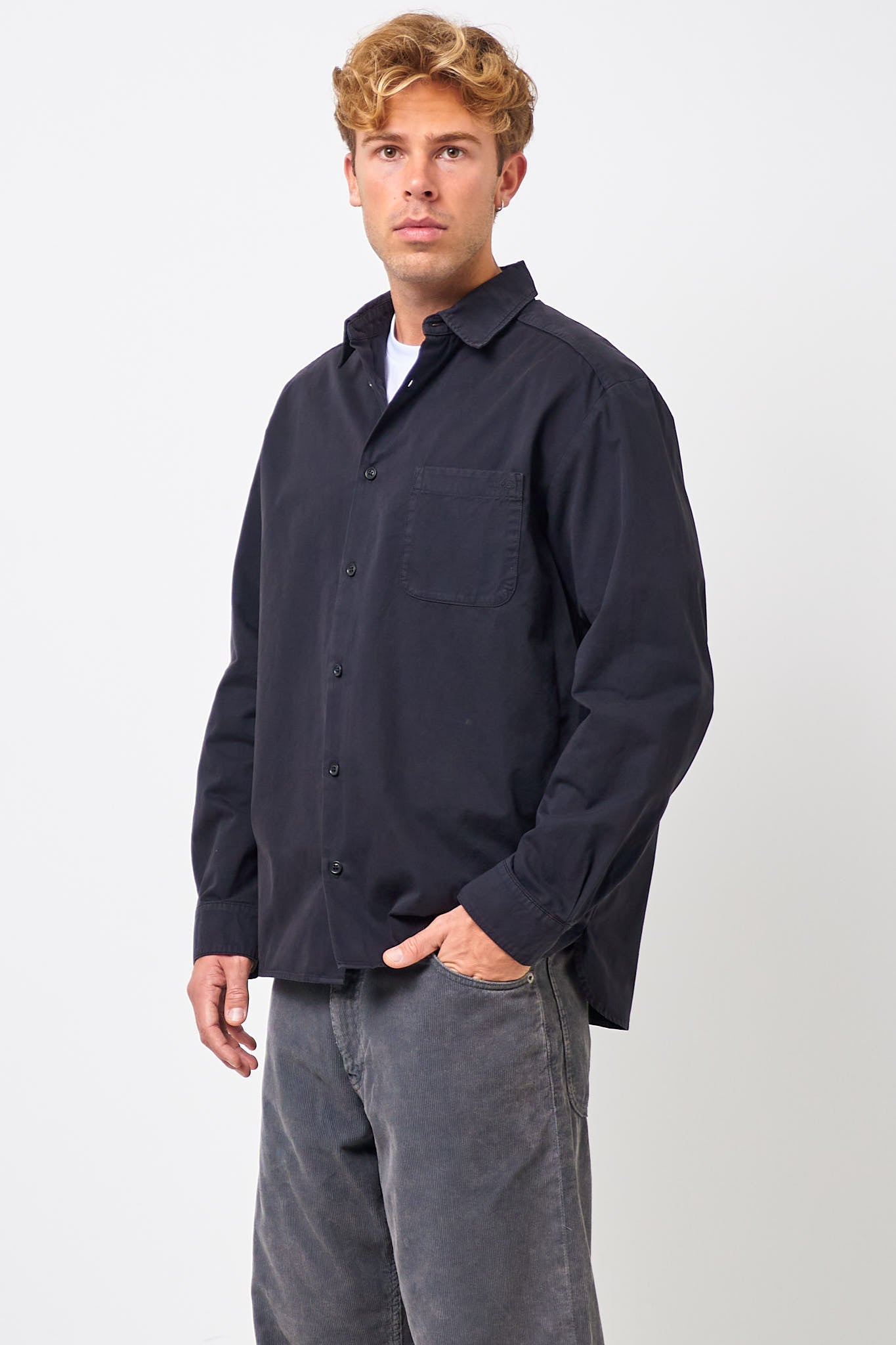 Malo Logo Shirt False Black