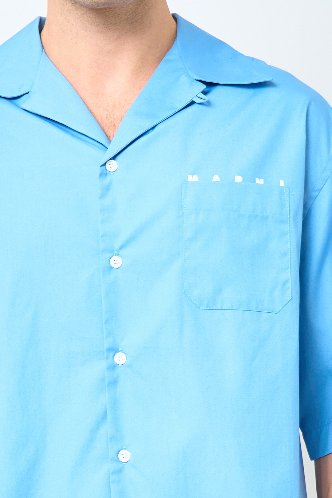 Logo Shirt Organic Poplin Sky