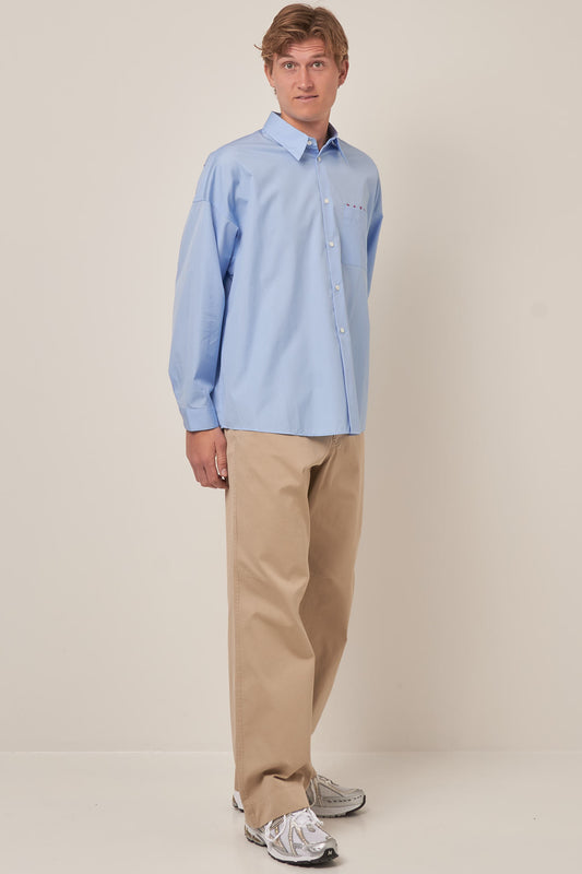 Logo Pocket Shirt Sky Blue