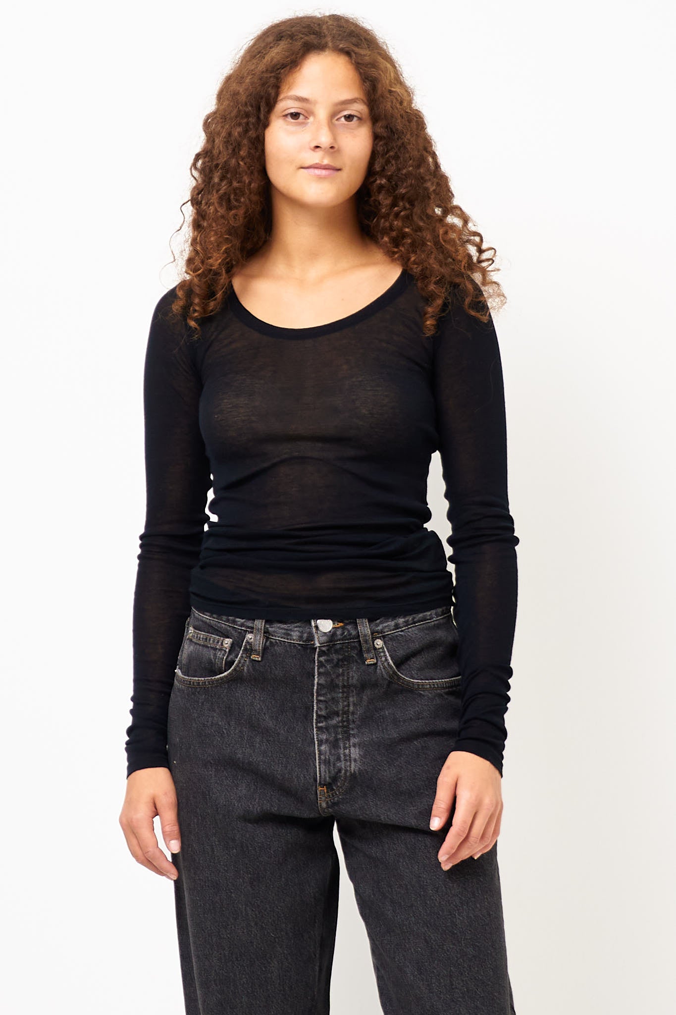 Massachusetts LS T-shirt Black