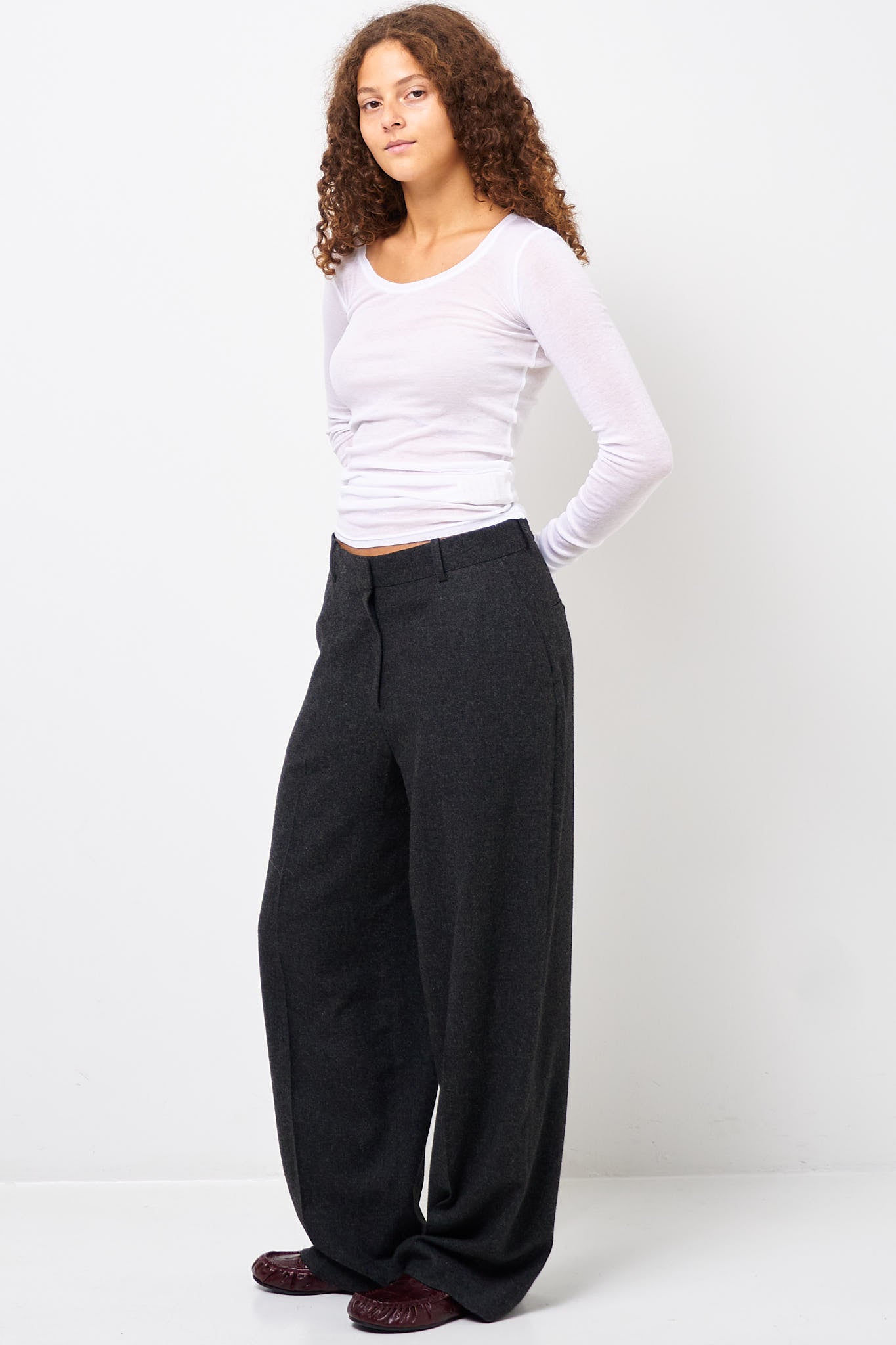 Massachusetts LS T-shirt White