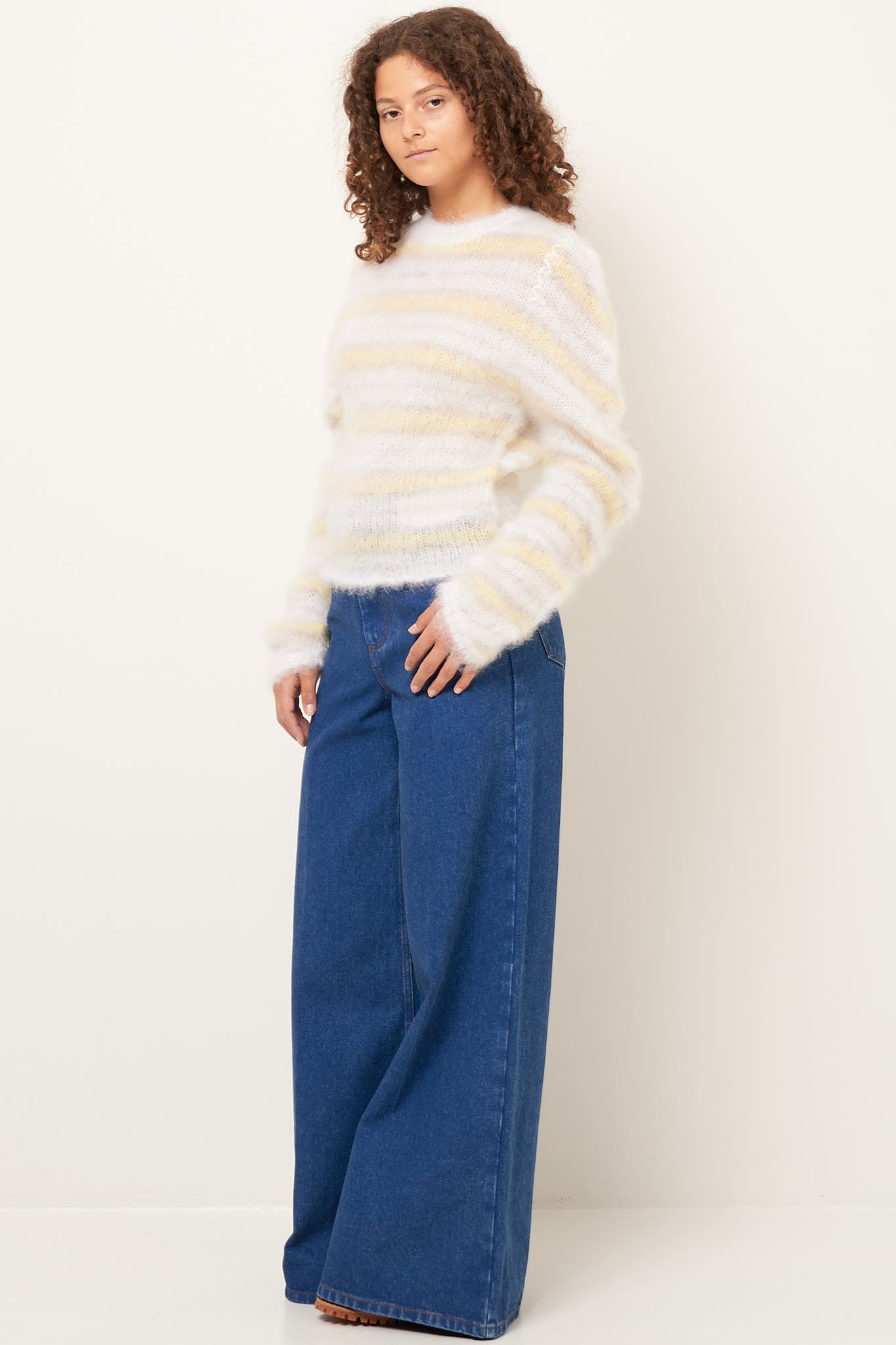 Mohair Jumper Lily White