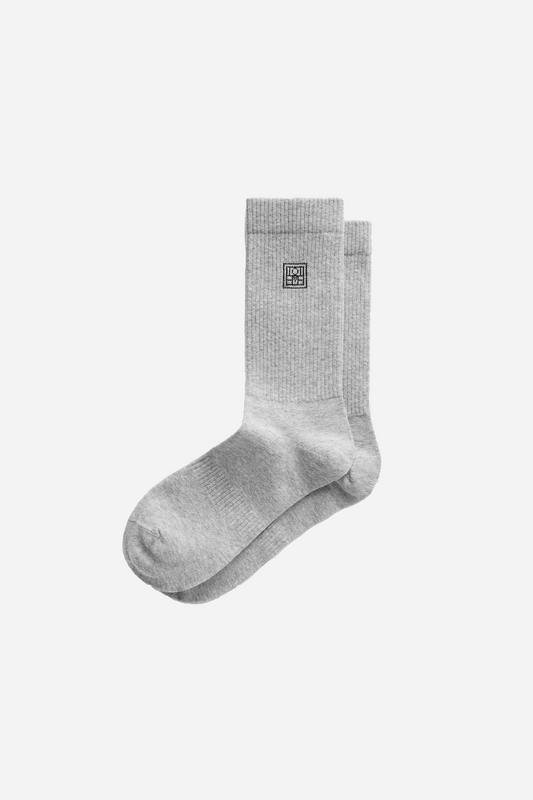 Monogram Socks Light Grey