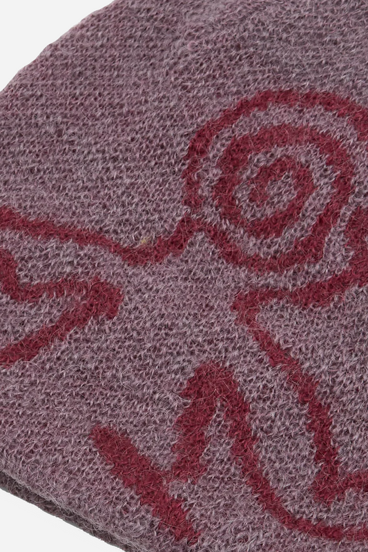 Moscot Mohair Knit Beanie Maroon