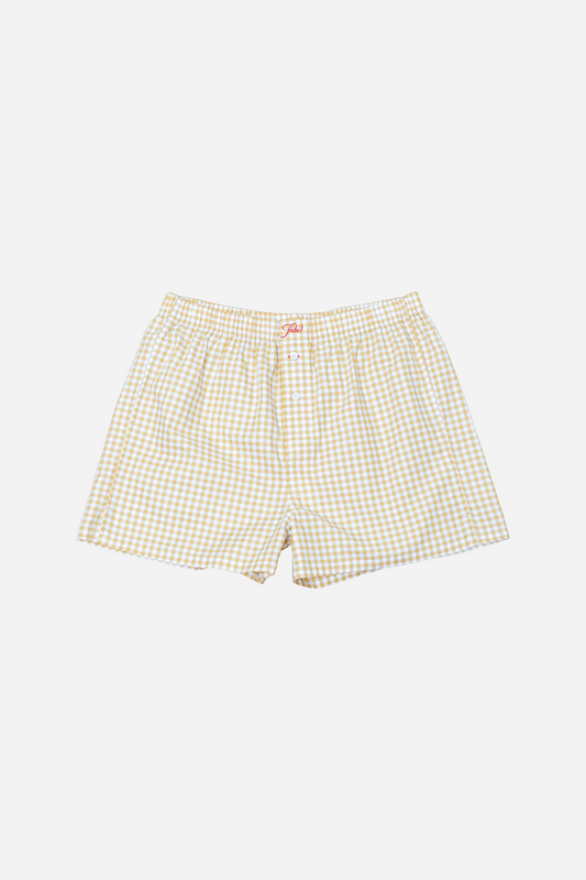 Mustard Check Boxers