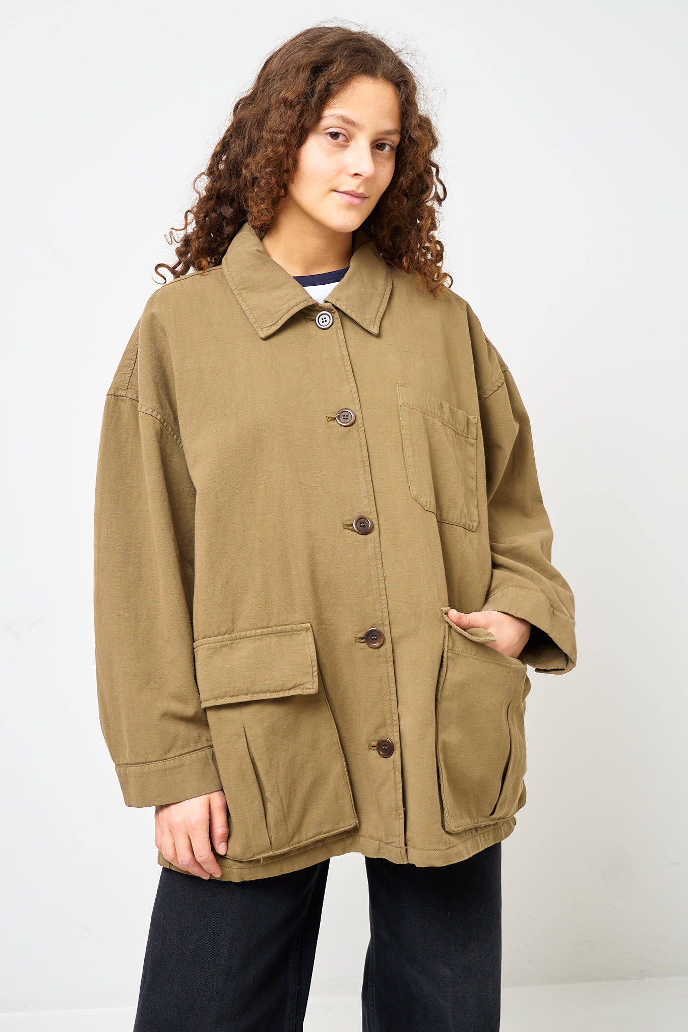 ジャケット・アウター nest of manure Vintage Satin French coat American Vintage - Namaz Jacket Moss Green – STRØM
