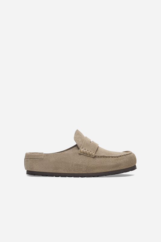 Naples Wrapped Suede Leather Taupe Narrow