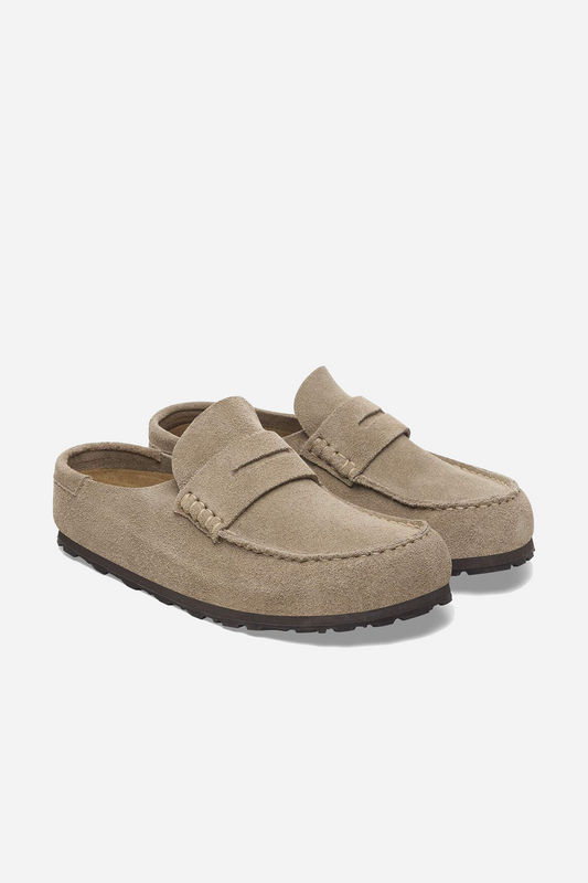 Naples Wrapped Suede Leather Taupe Narrow