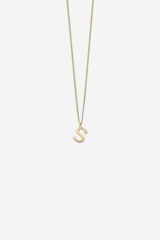 Note S Letter Chain Necklace