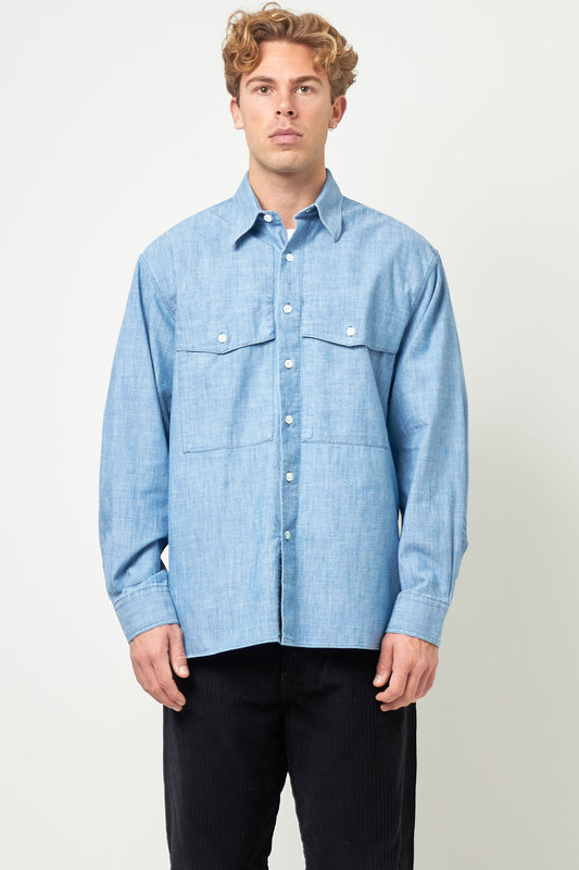 Note Shirt Mid Blue