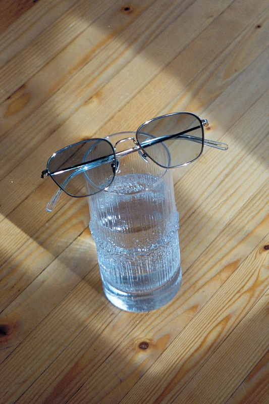 Otis Silver/Blue Gradient Lens